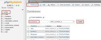 ایجاد یک پایگاه داده MySQL برای طراحی سایت با PHP