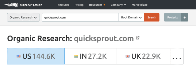 semrush-quicksprout-search
