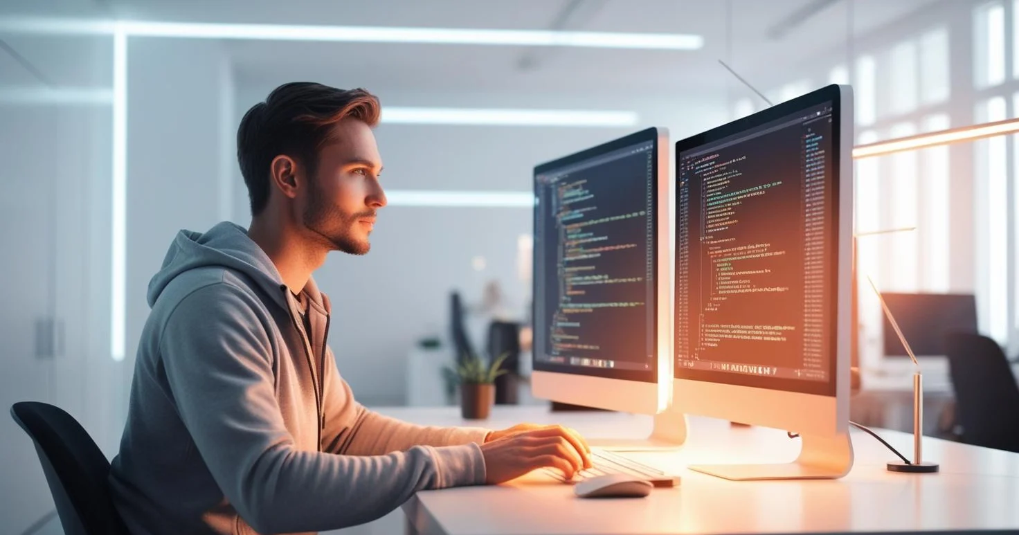 برنامه نویس بک اند در حال استفاده از لاراول
